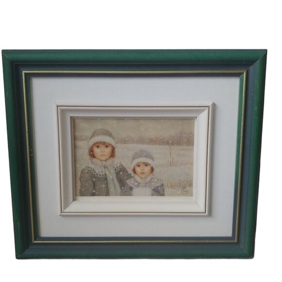 Chantal Poulin Other - Chantal Poulin Reprint of "Flakes  & Lace", Framed